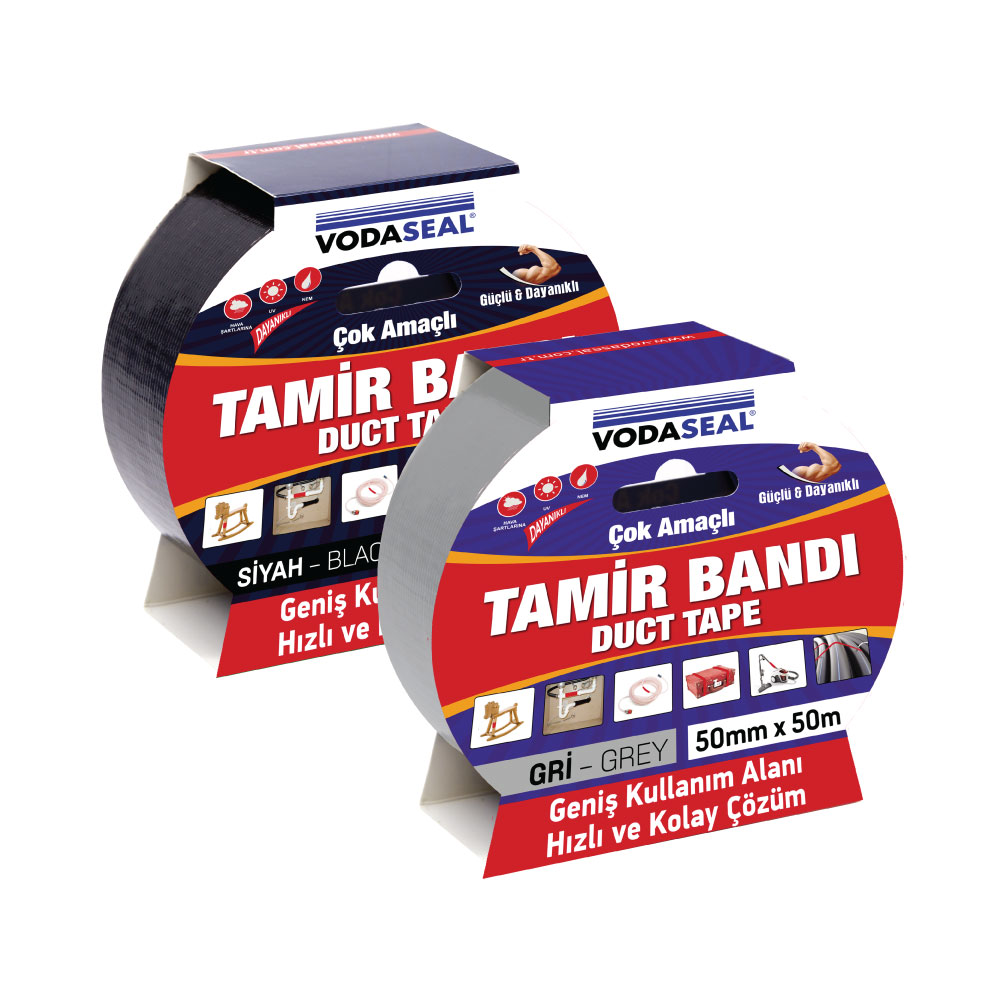 VODASEAL DUCK - TAPE TAMIR BANDI - 50 MM X 25 MT - SIYAH